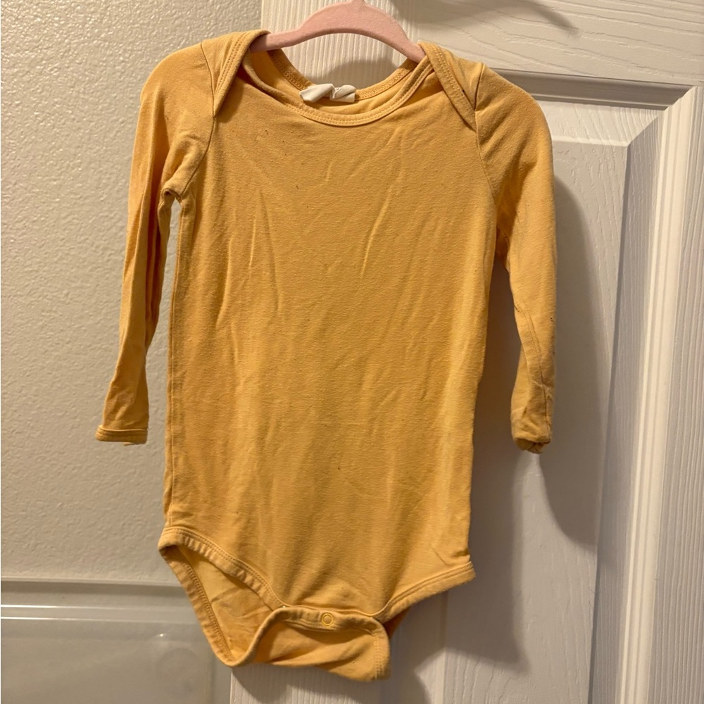 Kyte BABY Mustard Long Sleeve Onesie